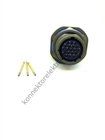 AMPHENOL D38999/24WD19SN (MIL-DTL) 19 Pinli Panel Tipi Dişi Askeri Konnektör