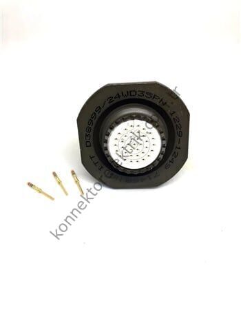 AMPHENOL D38999/24WD35PN (MIL-DTL) 37 Pinli Panel Tipi Erkek Askeri Konnektör