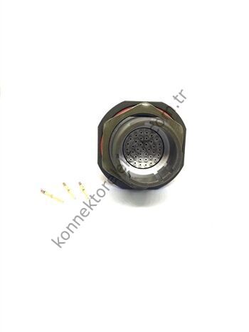 AMPHENOL D38999/24WD35PN (MIL-DTL) 37 Pin Panel Tipi Erkek Askeri Konnektör
