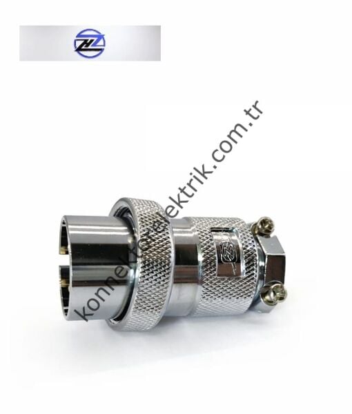 HZ CONNECTORS 30MF-3A 3 Pinli Metal Kasa Kablo Tipi Düz Erkek Konnektör