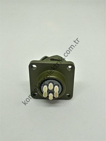 HZ CONNECTORS KDB02E 14S-6S 6 Pin Metal Kasa Bayonet Panel Tipi Dişi Askeri Konnektör