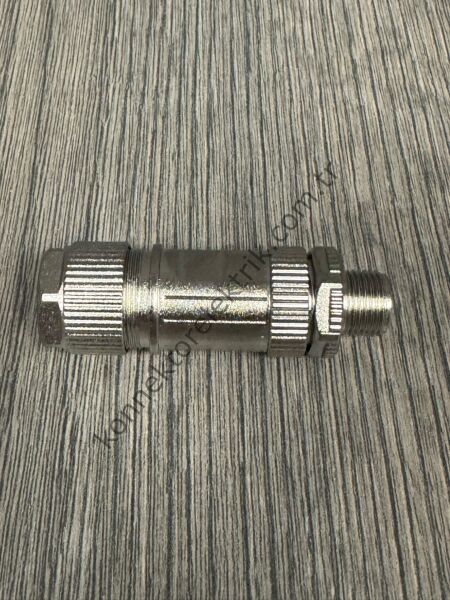 MOCO M12 X Kod 8 Pin Lehimli (Solder Contact) Metal Kasa Kablo Tipi Erkek Endüstriyel Konnektör