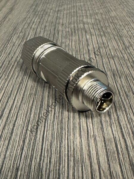 MOCO M12 X Kod 8 Pin Lehimli (Solder Contact) Metal Kasa Kablo Tipi Erkek Endüstriyel Konnektör