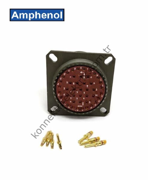 AMPHENOL D38999/20WJ43PA (MIL-DTL) 43 Pinli Panel Tipi Erkek Askeri Konnektör