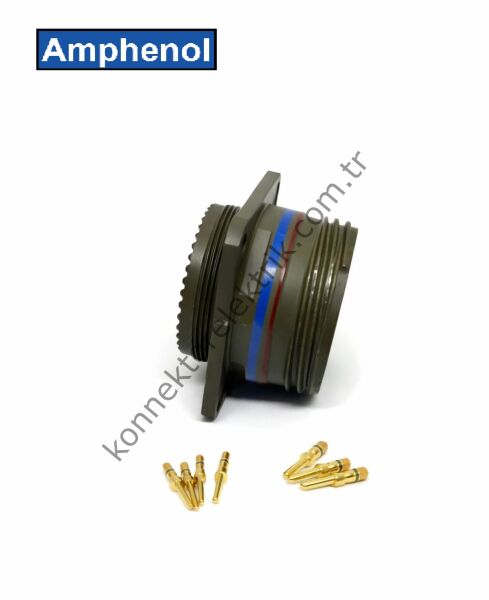 AMPHENOL D38999/20WJ43PA (MIL-DTL) 43 Pinli Panel Tipi Erkek Askeri Konnektör