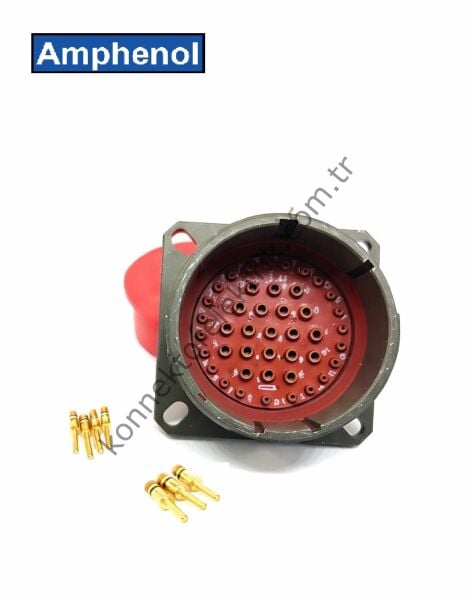 AMPHENOL D38999/20WJ43PA (MIL-DTL) 43 Pinli Panel Tipi Erkek Askeri Konnektör