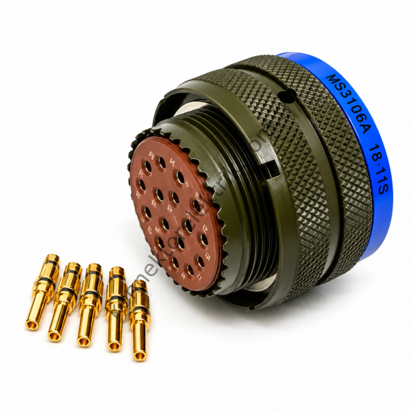 AMPHENOL SJTG06RT 20-16P 16 Pin Metal Kasa Kablo Tipi Erkek Konnektör