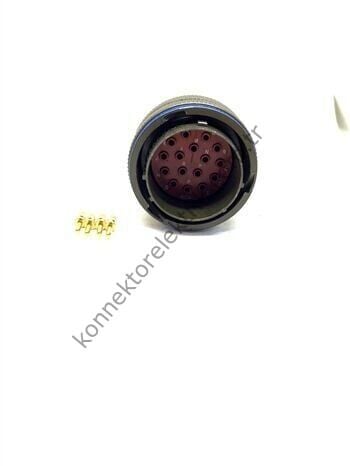 AMPHENOL SJTG06RT 20-16P 16 Pinli Metal Kasa Kablo Tipi Erkek Konnektör