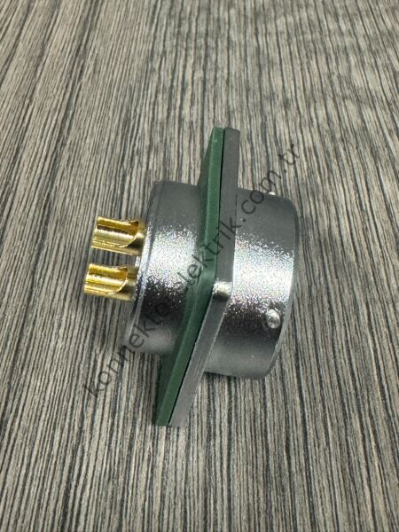 WEIPU WY28K2Z 2 Pin IP67 Metal Kasa  Bayonet Panel Tipi Dişi Su Geçirmez Konnektör