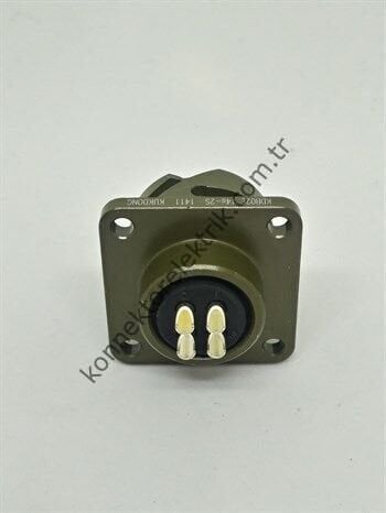 HZ CONNECTORS KDB02E 14S-2S 4 Pin Metal Kasa Bayonet Panel Tipi Dişi Askeri Konnektör