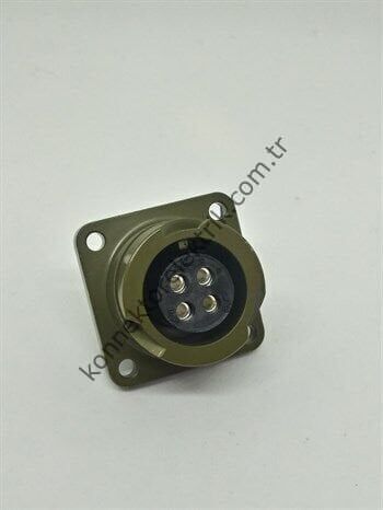 KUKDONG KDB02E 14S-2S 4 Pin Metal Kasa Bayonet Panel Tipi Askeri Konnektör
