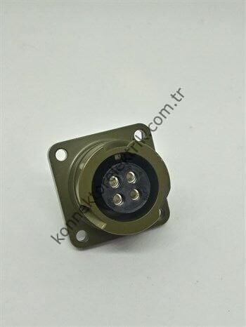 HZ CONNECTORS KDB02E 14S-2S 4 Pin Metal Kasa Bayonet Panel Tipi Dişi Askeri Konnektör