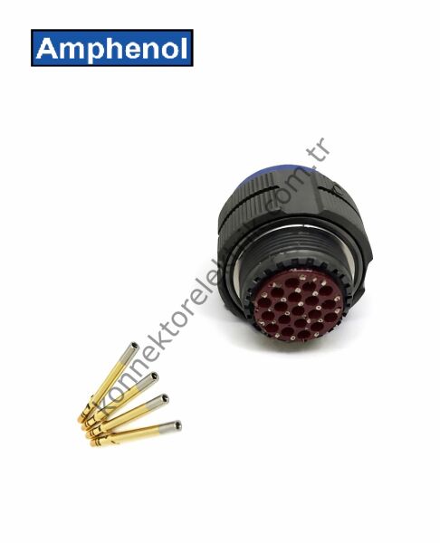 AMPHENOL D38999/26WD19SN (MIL-DTL) 19 Pin Kablo Tipi Dişi Askeri Konnektör