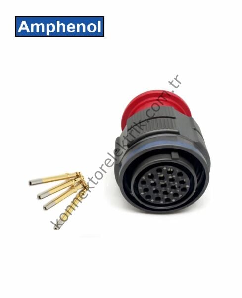 AMPHENOL D38999/26WD19SN (MIL-DTL) 19 Pinli Kablo Tipi Dişi Askeri Konnektör