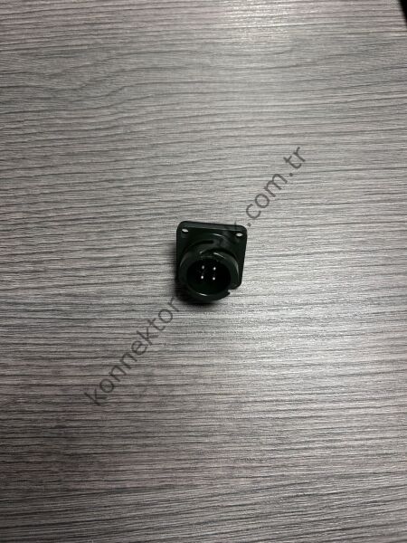 HZ CONNECTORS KDB02E 14S-2P 4 Pin Metal Kasa Bayonet Panel Tipi Erkek Askeri Konnektör