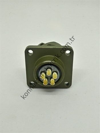 HZ CONNECTORS KDB02E 14S-5S 5 Pin Metal Kasa Bayonet Panel Tipi Dişi Askeri Konnektör