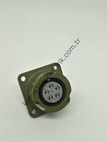 HZ CONNECTORS KDB02E 14S-5S 5 Pin Metal Kasa Bayonet Panel Tipi Dişi Askeri Konnektör