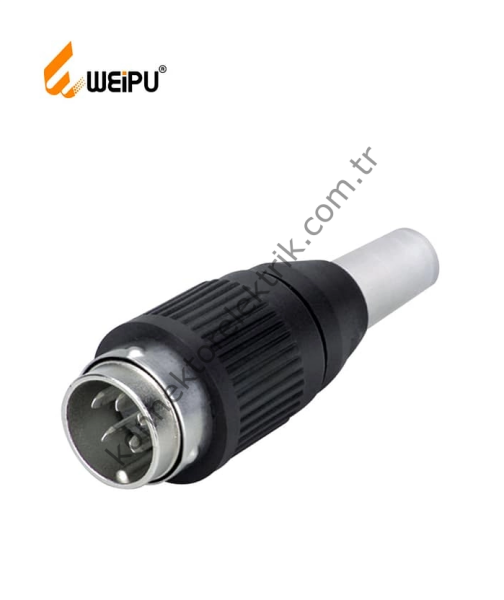 WEIPU WT29J5T 5 Pin IP67 Plastik Kasa Kablo Tipi Erkek Su Geçirmez Konnektör