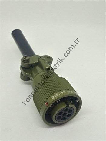 KUKDONG KDB06E 14SA-7S 7 Pin Metal Kasa Bayonet Kablo Tipi Dişi Askeri Konnektör