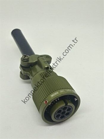 KUKDONG KDB06E 14SA-7S 7 Pin Metal Kasa Bayonet Kablo Tipi Dişi Askeri Konnektör