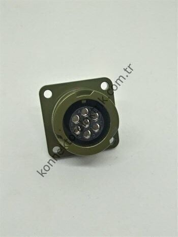 KUKDONG KDB02E 14SA-7S 7 Pin Metal Kasa Bayonet Panel Tipi Dişi Askeri Konnektör