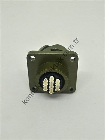 KUKDONG KDB02E 14SA-7P 7 Pin Metal Kasa Bayonet Panel Tipi Erkek Askeri Konnektör