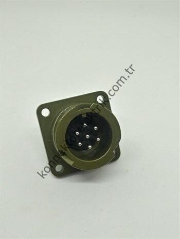KUKDONG KDB02E 14SA-7P 7 Pin Metal Kasa Bayonet Panel Tipi Erkek Askeri Konnektör