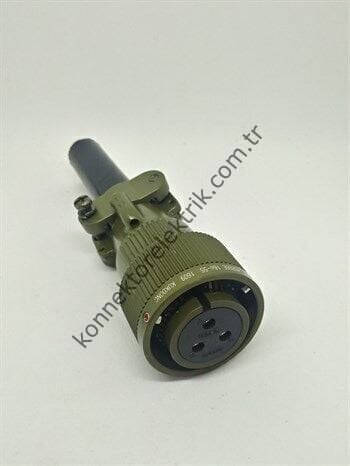KUKDONG KDB06E 16S-5S 3 Pin Metal Kasa  Bayonet Kablo Tipi Dişi Askeri Konnektör
