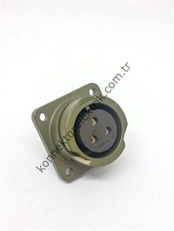 KUKDONG KDB02E 16S-5S 3 Pin Metal Kasa Bayonet Panel Tipi Dişi Askeri Konnektör