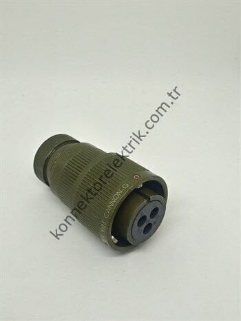 HZ CONNECTORS KDB06E 16-10S 3 Pin Metal Kasa Bayonet Kablo Tipi Dişi Askeri Konnektör