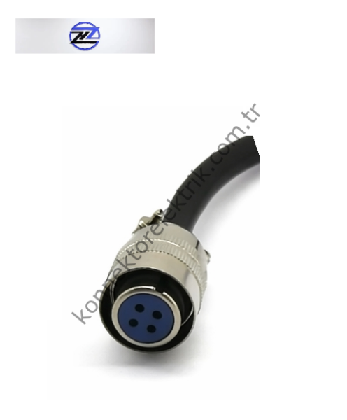 HZ CONNECTORS XS12K4P 4 Pin Metal Kasa Düz Kablo Tipi Quick Connect Dişi Endüstriyel Konnektör
