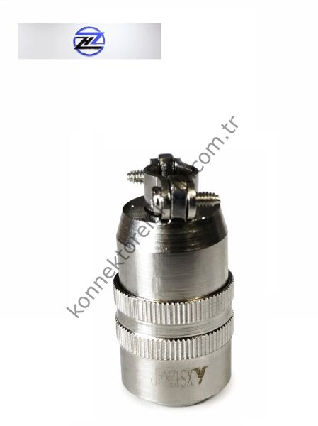 HZ CONNECTORS XS12K4P 4 Pin Metal Kasa Düz Kablo Tipi Quick Connect Dişi Konnektör