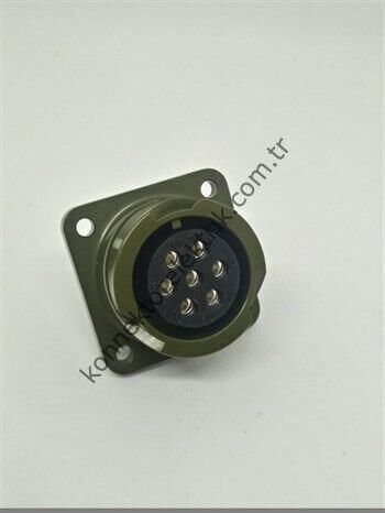 HZ CONNECTORS KDB02E 16S-1S 7 Pin Metal Kasa Bayonet Panel Tipi Dişi Askeri Konnektör