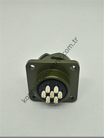 HZ CONNECTORS KDB02E 16S-1S 7 Pin Metal Kasa Bayonet Panel Tipi Dişi Askeri Konnektör