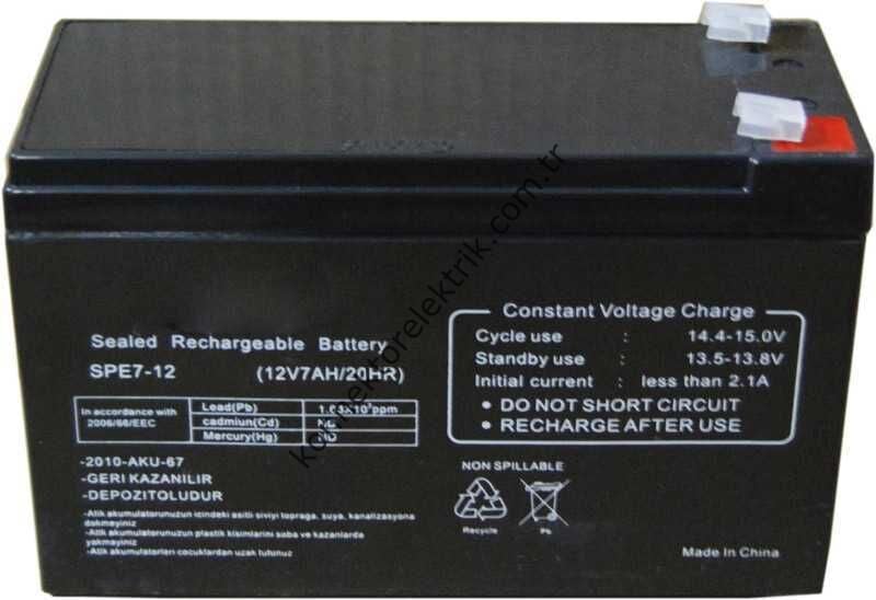 EXPOTECH UPS1207 12 Volt 7 Amper UPS Tip Akü