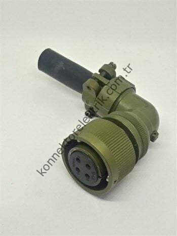 KUKDONG KDB08E 18-4S 4 Pin Metal Kasa Bayonet Kablo Tipi Dişi Askeri Konnektör