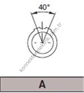 PAA.M0.2GL.AC65G 2 Pinli Kablo Tipi Erkek Konnektör
