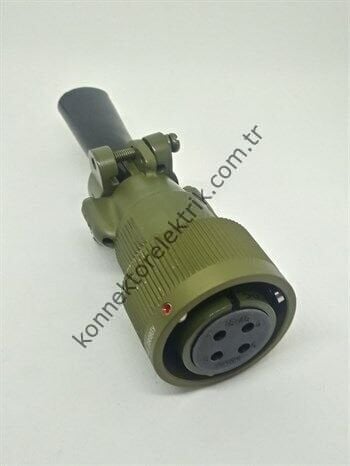 KUKDONG KDB06E 18-4S 4 Pin Metal Kasa Bayonet Kablo Tipi Dişi Askeri Konnektör