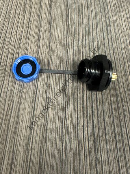 WEIPU SP1315/P3 3 Pin IP68 Plastik Kasa Somunlu Panel Tipi Erkek Su Geçirmez Konnektör