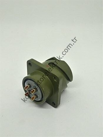 KUKDONG KDB02E 18-4S 4 Pin Metal Kasa Bayonet Panel Tipi Dişi Askeri Konnektör