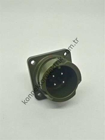 KUKDONG KDB02E 18-4P 4 Pin Metal Kasa Bayonet Panel Tipi Erkek Askeri Konnektör