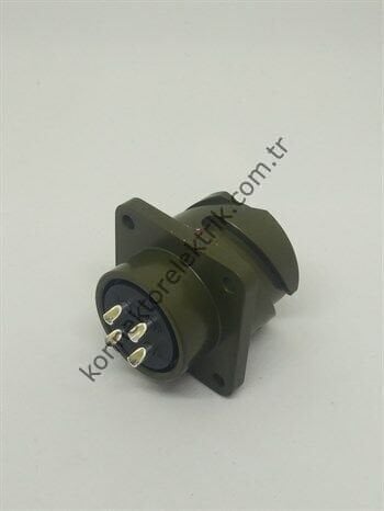 KUKDONG KDB02E 18-4P 4 Pin Metal Kasa Bayonet Panel Tipi Askeri Konnektör