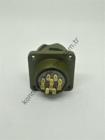 KUKDONG KDB02E 18-1S 10 Pin Metal Kasa Bayonet Panel Tipi Askeri Konnektör