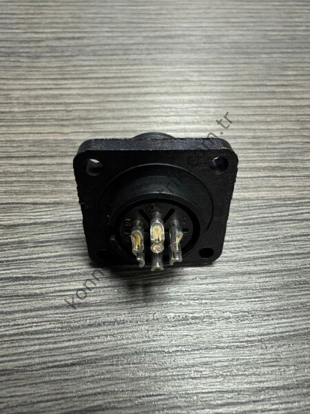 HIRSCHMANN EN 175301-803 DIN 43650 7 Pin IP67 Panel Tipi Erkek Konnektör