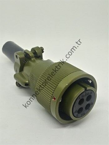 KDB06E 18-10S Bayonet Kablo Tipi Askeri Konnektör