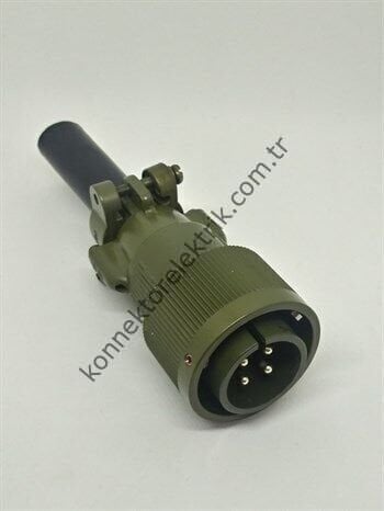 HZ CONNECTORS KDB06E 18-10P 4 Pin Metal Kasa Bayonet Kablo Tipi Erkek Askeri Konnektör