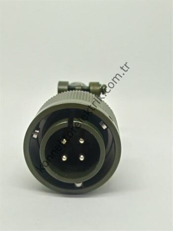 HZ CONNECTORS KDB06E 18-10P 4 Pin Metal Kasa Bayonet Kablo Tipi Erkek Askeri Konnektör