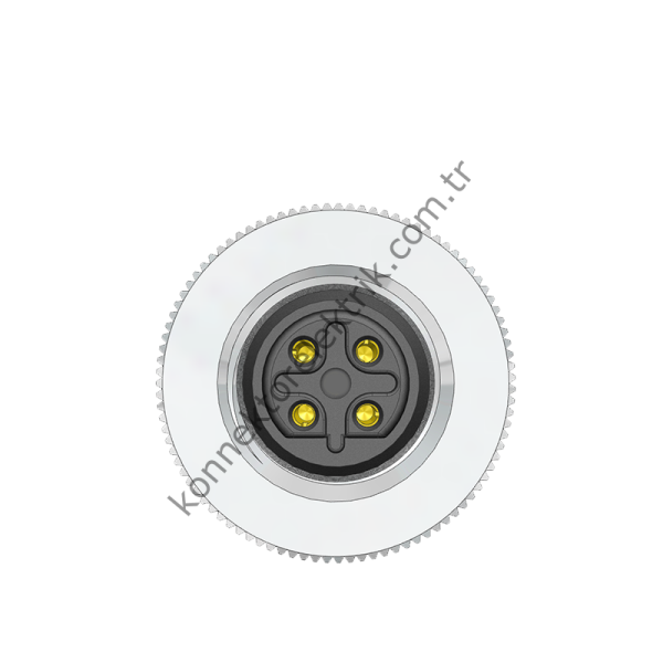 VELLEDQ M12 B Kod 4 Pin Dişi Konnektör