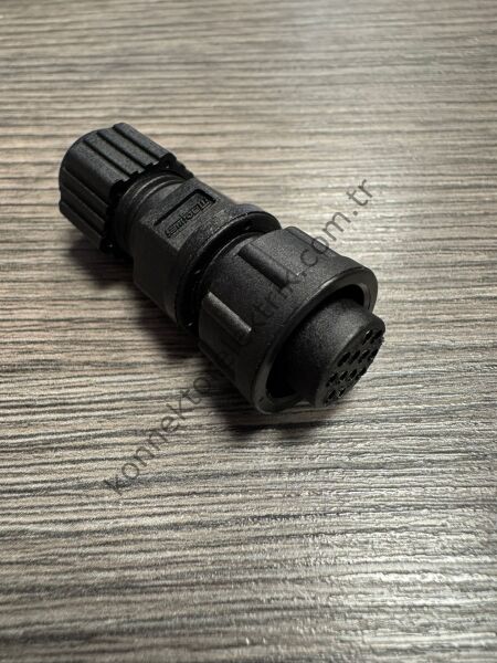 AMPHENOL LTW Serisi 12 Pin IP67 Kablo Tipi Dişi Konnektör