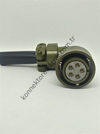 KUKDONG KDB08E 18-11S 5 Pin Metal Kasa Bayonet Kablo Tipi Dişi Askeri Konnektör